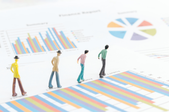 Maqueta sobre los indicadores de ventas