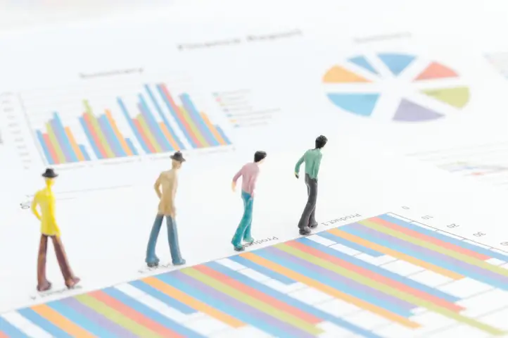 Maqueta sobre los indicadores de ventas