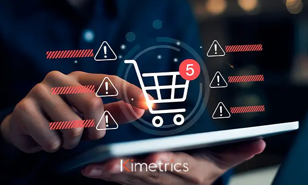 Dashboard de Kimetrics Xtract mostrando alertas en tiempo real de desviaciones en punto de venta — quiebres de stock, planograma y precios — para equipos de trade marketing en México