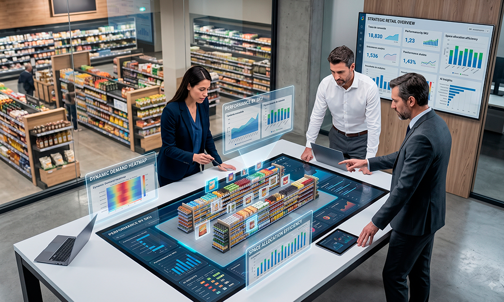 inteligencia comercial retail — dashboard Kimetrics Xtract mostrando análisis de sell-out por misión de compra, cadena y tienda para marcas CPG en México